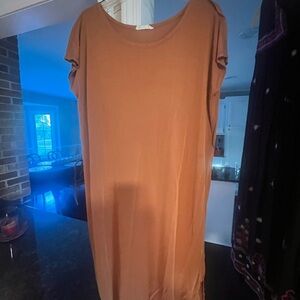 Elegant Tan Women's Dress